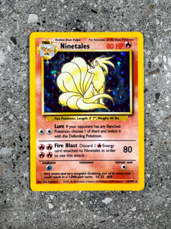Pokemon TCG Cards Ninetales 12/102 Base Set Holo Rare LP-MP - Image 1