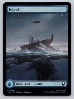 FOIL Island Full Art Land - MTG Avatar: TLA - Image 1