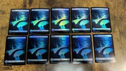 50x FOIL FULL ART Basic Land Set WILDS OF ELDRAINE MTG WOE 10/ea Pack Fresh - Image 3