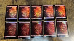 50x FOIL FULL ART Basic Land Set WILDS OF ELDRAINE MTG WOE 10/ea Pack Fresh - Image 5
