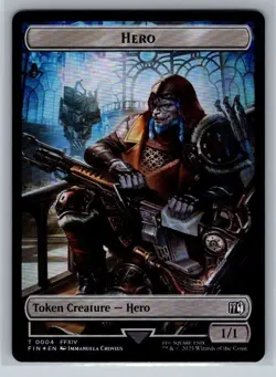 Hero (0004) Wizard (0015) Foil Final Fantasy Magic the Gathering MTG - Image 1