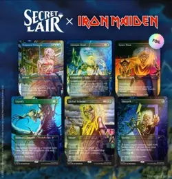 Secret Lair x Iron Maiden: Album Art - Rainbow Foil Edition - MTG Magic - Sealed - Image 1