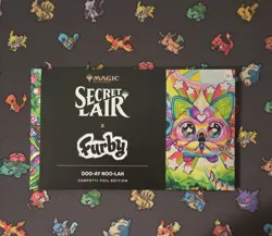 MTG Secret Lair Furby Confetti Foil Doo-ay Noo-lah Magic: The Gathering! IN HAND - Image 1