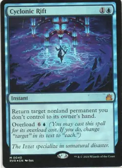 MTG: Ravnica Remastered: Foil Cyclonic Rift: Lightly Played Condition - Image 1