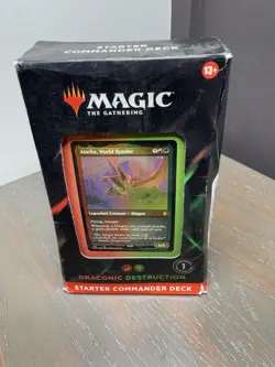 Mtg Starter Commander Deck Draconic Destruction Sealed - Image 1