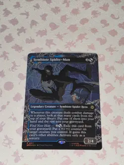MTG Symbiote Spider-Man Foil 0217 (Borderless)Foil Marvel Spider-Man R 0217 - Image 1