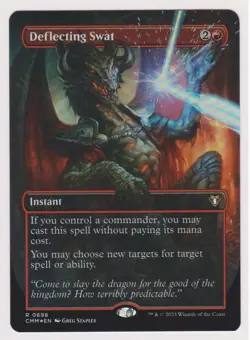 Magic The Gathering Deflecting Swat (Borderless) Foil - Commander Masters Mint - Image 1