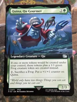 MTG - 1x Quina, Qu Gourmet - Extended Art Final Fantasy NM - Image 1