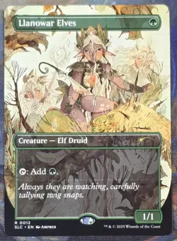 Llanowar Elves MTG Encyclopedia Of Magic Secret Lair NM Non-Foil - Image 1