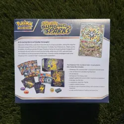Pokemon TCG; Surging Sparks (SV08) Elite Trainer Box (ETB) - New, Factory Sealed - Image 4