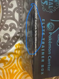 Pokemon Phantasmal Flames Pokemon Center Elite Trainer Box ETB DAMAGED SLASHED - Image 2