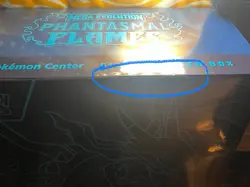 Pokemon Phantasmal Flames Pokemon Center Elite Trainer Box ETB DAMAGED SLASHED - Image 3