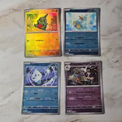 Lot of 4 Masterball Holos Pokemon TCG White Flare Black Bolt Prismatic Evo NM - Image 1