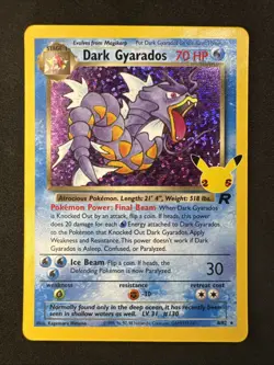 Dark Gyarados 8/82 Celebrations: Classic Collection Holo Pokemon - Image 1