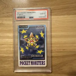 1997 Pocket Monsters Staryu Cardass Psa 10 - Image 1