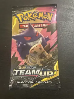 Pokemon Team Up Booster Pack Sealed Gengar Mimikyu Art - Image 1
