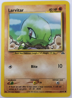 POKEMON LARVITAR 57/75 NEO DISCOVERY COMMON NEAR MINT - Image 1