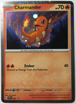 POKEMON CHARMANDER 047 SCARLET & VIOLET 151 PROMO HOLO NEAR MINT-C6 - Image 1