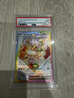 Pokemon TCG Eevee EX SVP174 Prismatic Evolutions Black Star Promo PSA 9 - Image 1