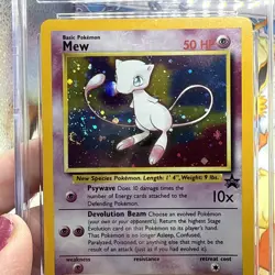 CGC 9 MINT Pokemon Mew #9 Holo Black Star Promo 2000 League Rare W/ Swirl - Image 1