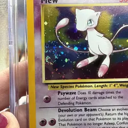 CGC 9 MINT Pokemon Mew #9 Holo Black Star Promo 2000 League Rare W/ Swirl - Image 2