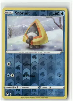 Snorunt 041/195 Reverse Holo - Silver Tempest - Pokemon TCG NM - Image 1
