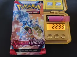 22.93g (Heavy HEAVIEST!) Scarlet & Violet Pokemon Booster Pack - Sealed - #209 - Image 1