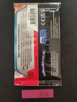 22.93g (Heavy HEAVIEST!) Scarlet & Violet Pokemon Booster Pack - Sealed - #209 - Image 2
