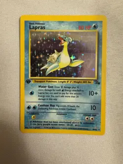 1999 Pokemon - 1st Edition Lapras Holo Rare - Fossil 10/62 WOTC - Image 2