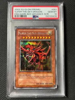 Yugioh Slifer The Sky Dragon Secret Rare GBI-001 PSA 10 Gem Mint - Image 1
