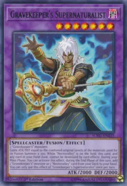 1x (NM) Gravekeeper's Supernaturalist - SOFU-EN035 - Rare - 1st Edition YuGiOh - Image 1