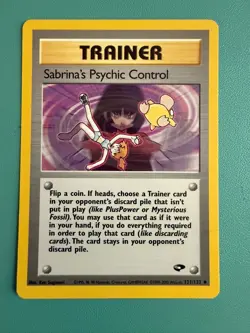 Vintage Trainer: Sabrina's Psychic Control (121/132) Pokemon TCG card - Image 1