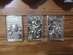 Pokemon Gold Plated Burger King Card Set 3/6: Charizard, Mewtwo, Poliwhirl - Image 2