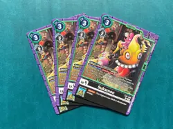 Sukamon EX9-049 Playset Versus Monsters Digimon Card Game x4 - Image 1