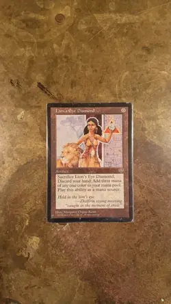 Lion's Eye Diamond Mirage Magic: The Gathering Card Heavily played, Regular Rare - Image 1