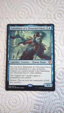 Sakashima of a Thousand Faces Commander Legends Regular Card NM Condition - Image 2