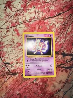 Mewtwo Pokemon Promo The First Movie Card #3 with a Kids WB Stamp Look - Image 4