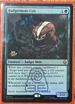 Badgermole Cub Prerelease Cards Regular - Image 1