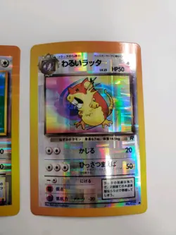 Vintage Japanese Pokemon Card Stickers Farfetch'd & Raticate - Image 3
