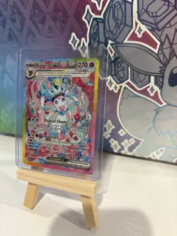 Pokemon Prismatic Evolution Sylveon EX Card 156/131 Special Illustration Rare NM - Image 1