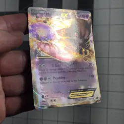 Mewtwo EX OC Miscut Error Pokemon Card Legendary Treasures 54/113 - Image 4