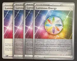Luminous Energy 191/193 3x RH 1x Reg Playset Paldea Evolved NM Pokemon Card X4 - Image 1