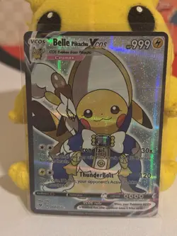 Belle Pikachu Cosplay Cute Doujin ACG HOLO Card - Near Mint - Image 1