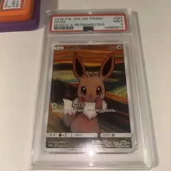 PSA 9 MINT Eevee 287/SM-P Munch Scream Promo Mint Pokemon Card Japanese - 419 - Image 1