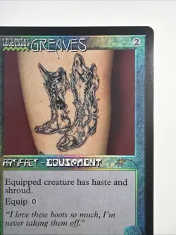 Lightning Greaves (1662) (Rainbow Foil) Secret Lair Drop Foil - Image 3