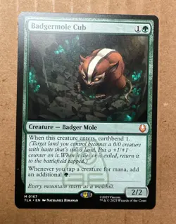 Magic the Gathering: Badgermole Cub, Avatar: The Last Airbender 167 M NM - Image 1