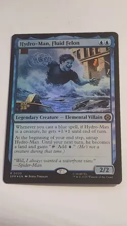 MTG Prerelease Promo FOIL - Hydro-Man, Fluid Felon - R - Marvel's Spider-Man 33 - Image 1