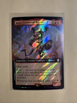 MTG Rose, Cutthroat Raider PIP 0920 R NM Extended Art Surge Foil - Image 2