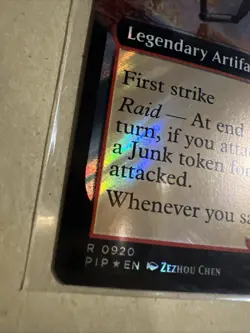 MTG Rose, Cutthroat Raider PIP 0920 R NM Extended Art Surge Foil - Image 3