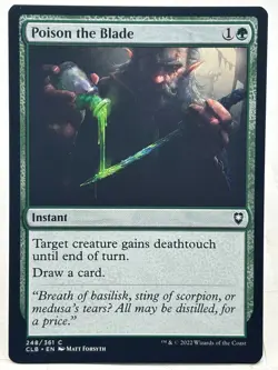 Poison The Blade NM/M* Commander Baldur's Gate ENGLISH 248/361 mtg -UnltdCards - Image 1